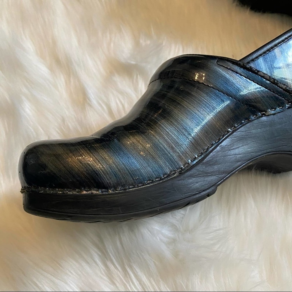 Dansko clog slip on shoes galaxy blue green sz 40 - Picture 4 of 12
